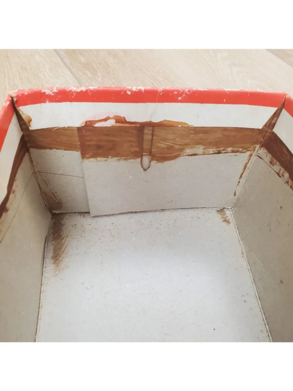 Vintage 1984 Nike Rebound Shoe Box ONLY Orange White Swoosh Retro READ 80s 8406